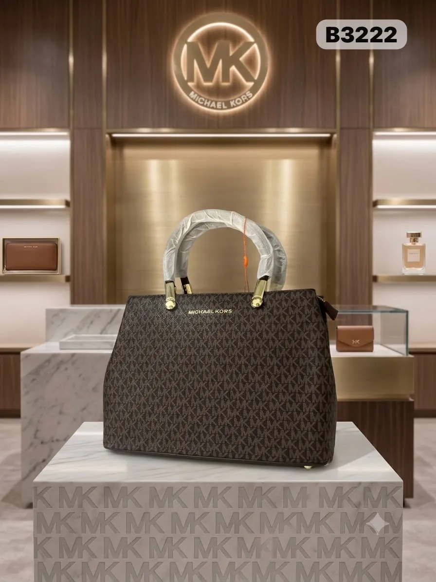 Monogram Satchel in Brown