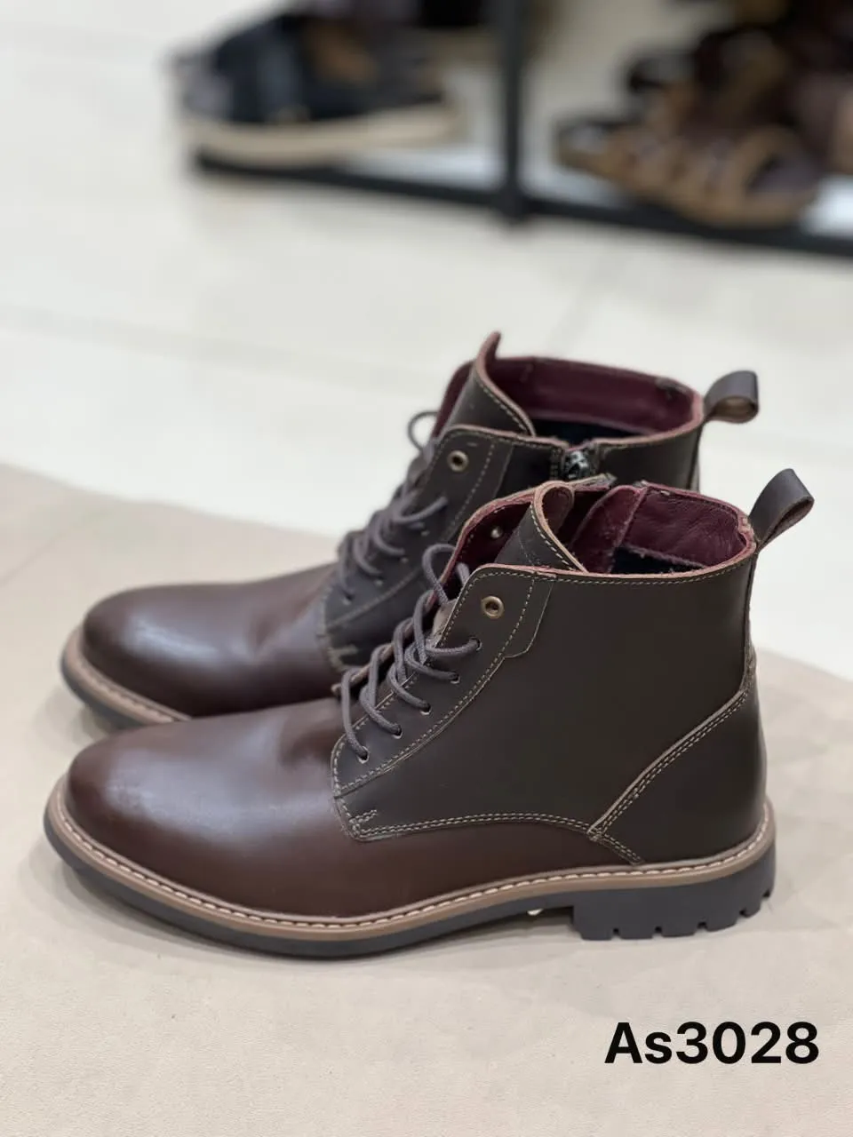 Lace-Up Boot in Brown