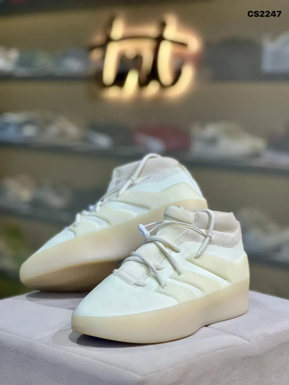Knit High-Top in Bone