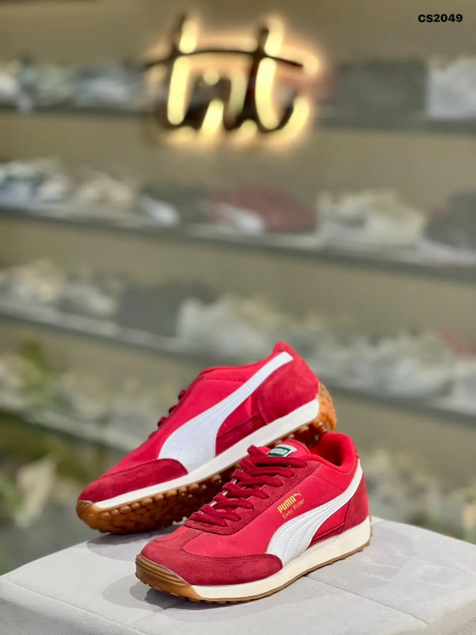 Suede Terrace Sneaker in Red