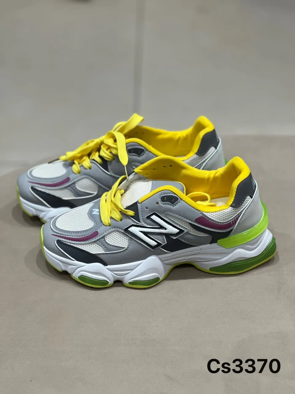 Chunky Runner in Grey & Yellow
