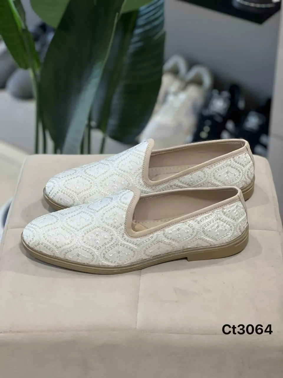 Quilted Slip-On in White