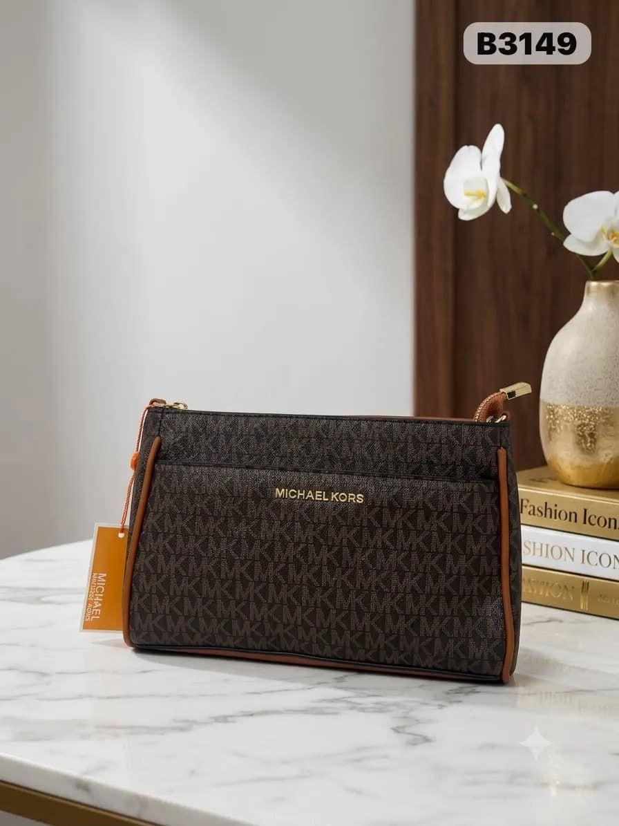 Monogram Pouch in Brown (B3149)