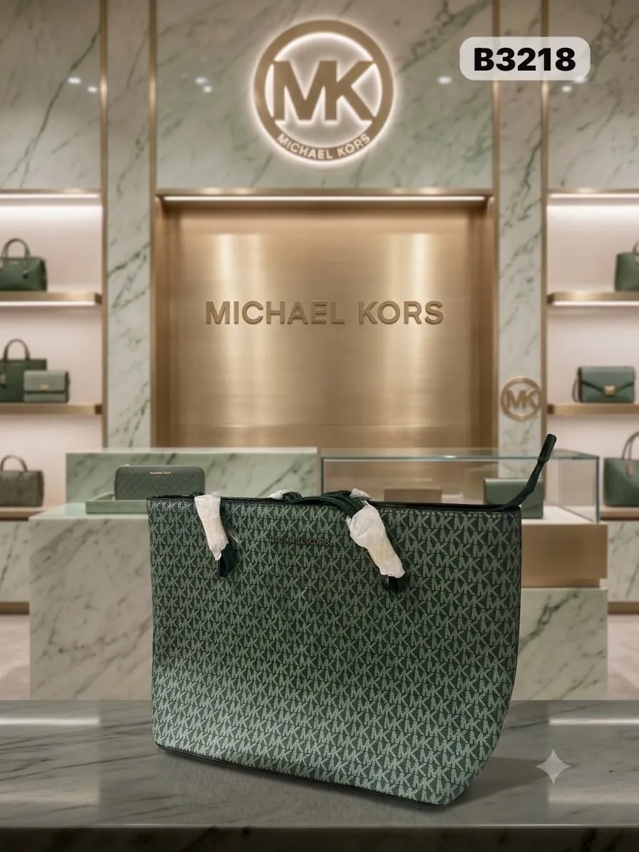 Monogram Tote in Green