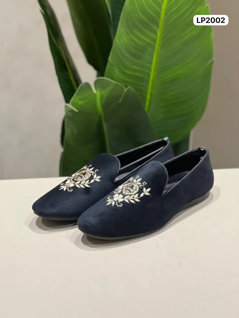 Embroidered Party Loafer in Navy (LP2002)