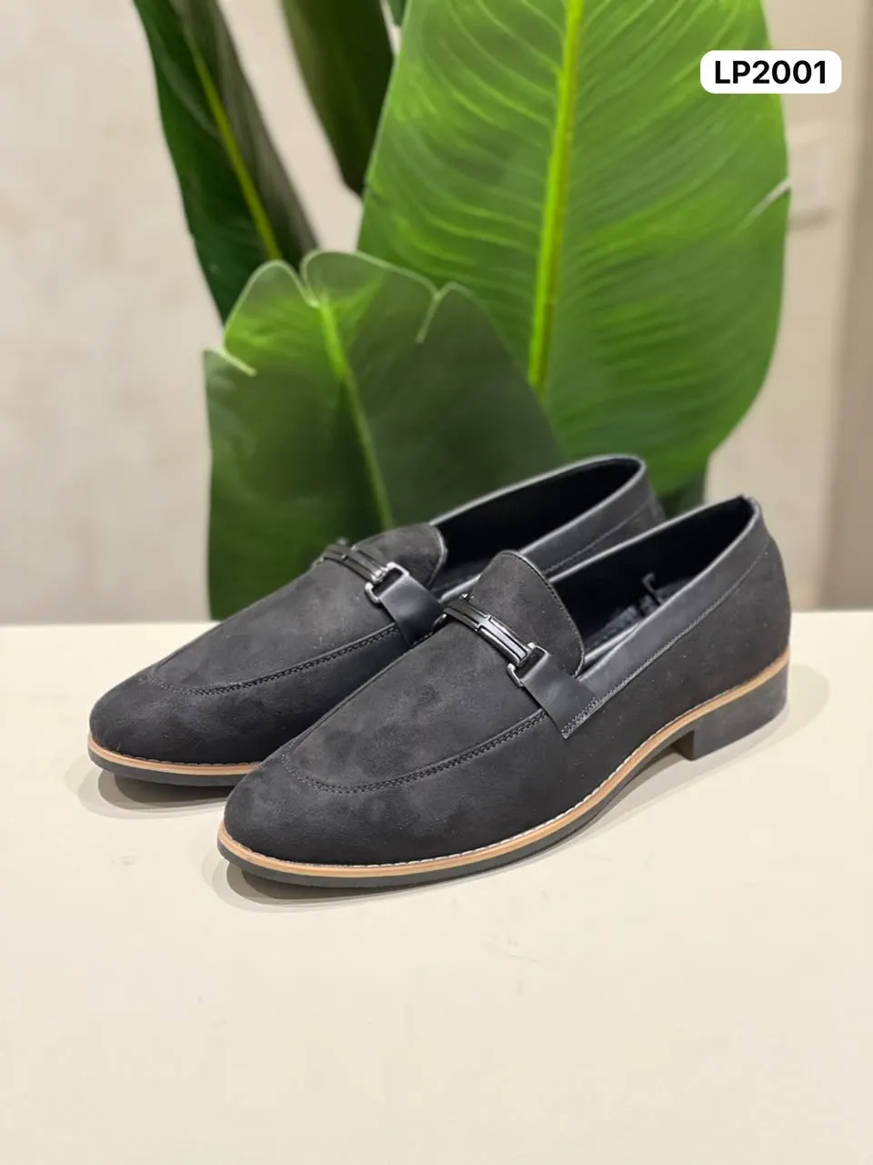 Buckle Loafer in Charcoal