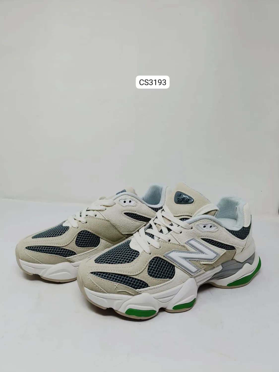 Chunky Runner in Cream & Green