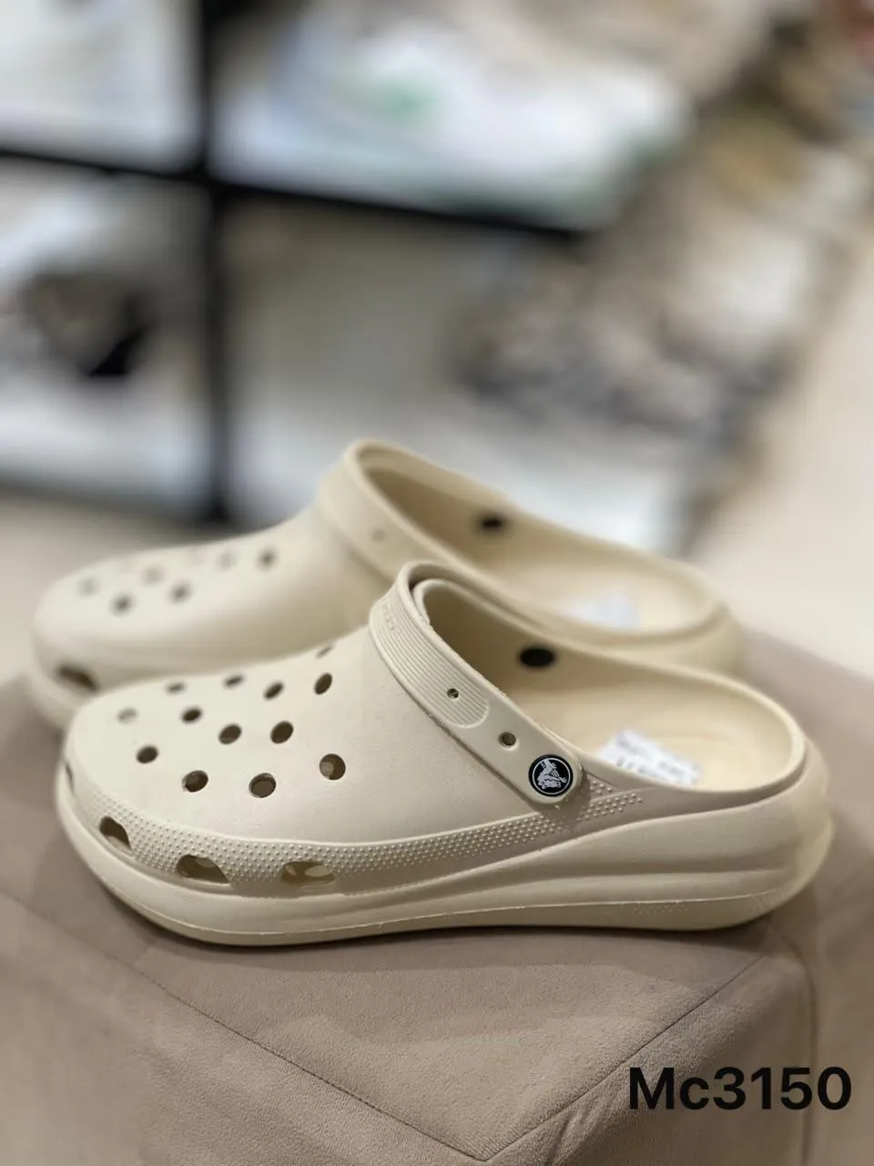 Platform Clog in Bone (MC3150)