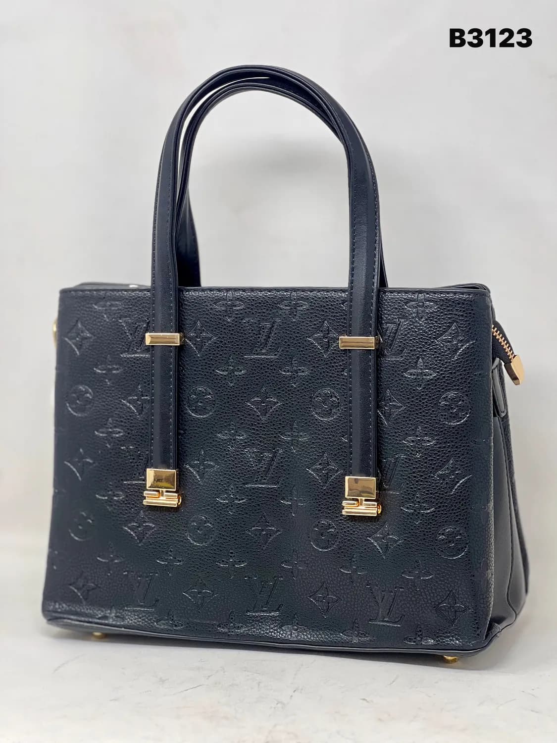 Embossed Tote in Navy