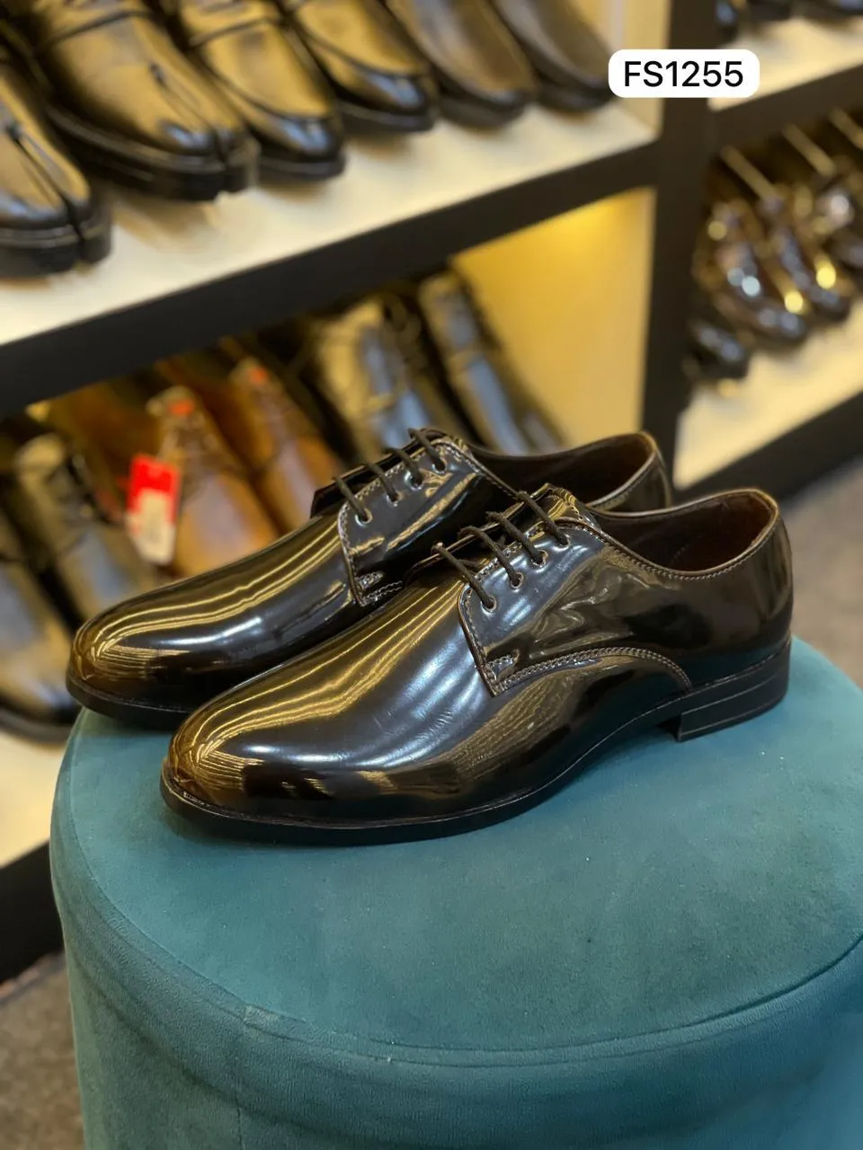 Patent Derby in Brown