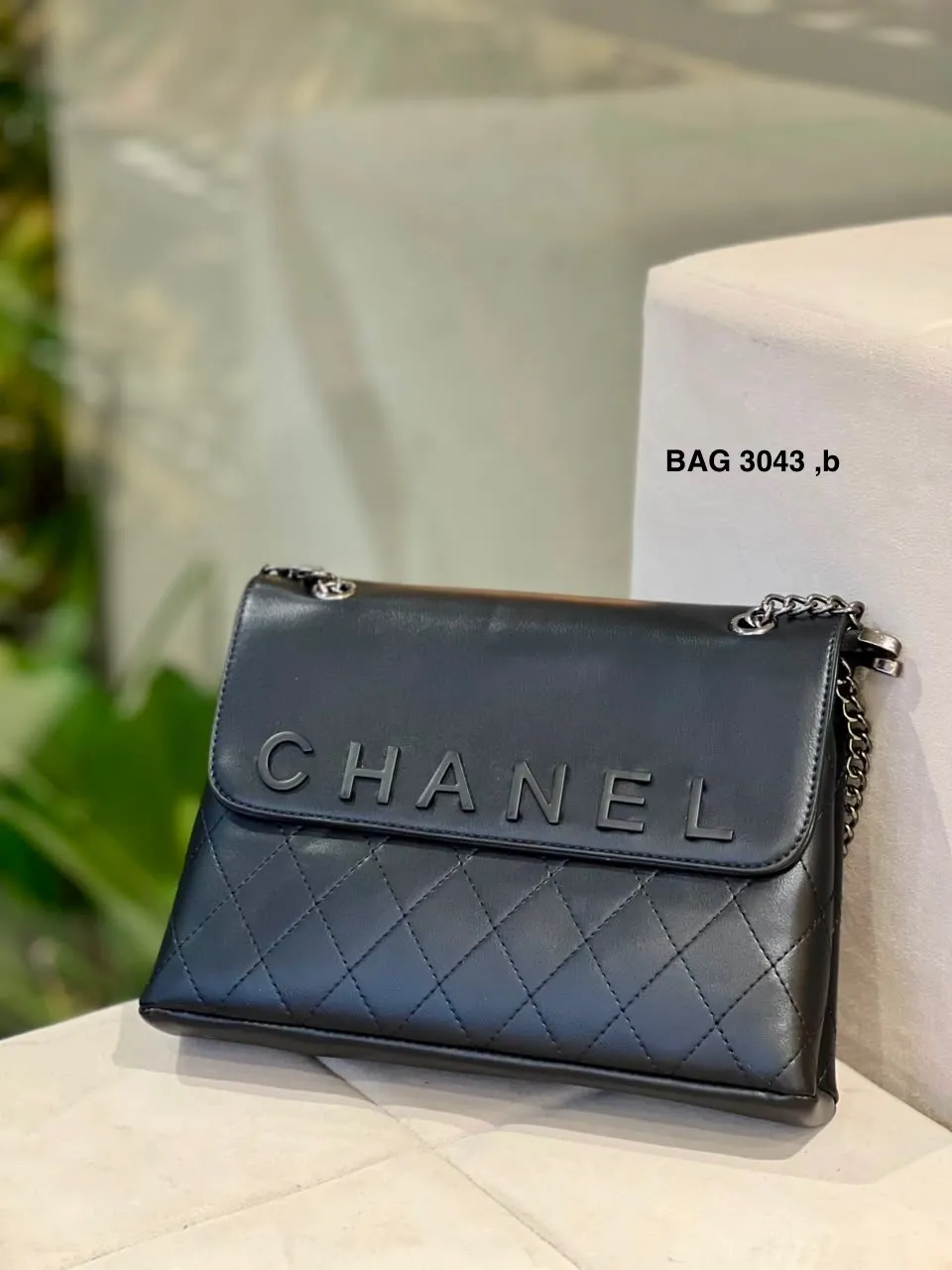 Quilted Logo Flap Bag, view 1