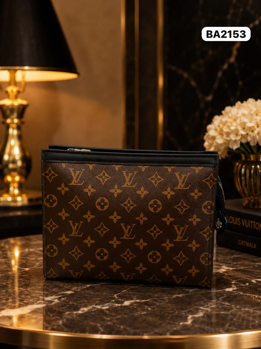 Monogram Pouch in Brown (BA2153)