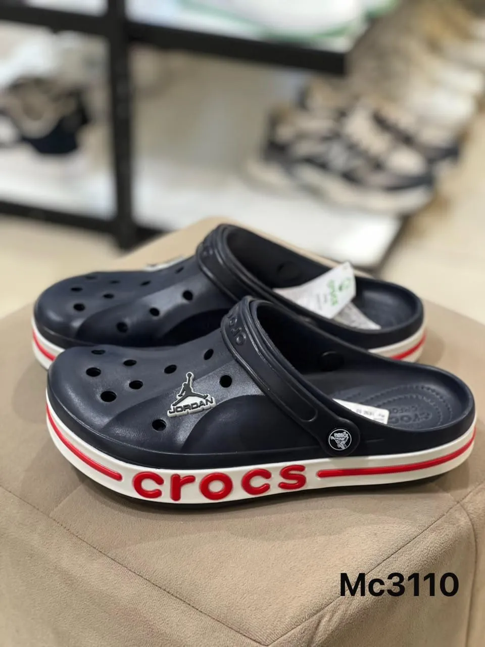 Sport Clog in Navy & Red