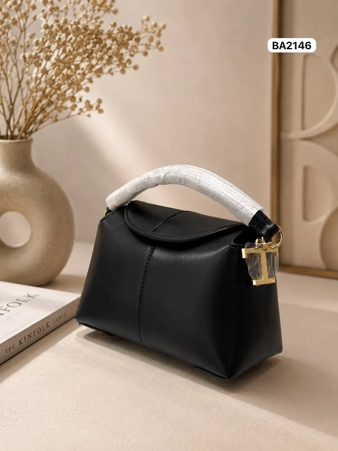 Top-Handle Bag in Black