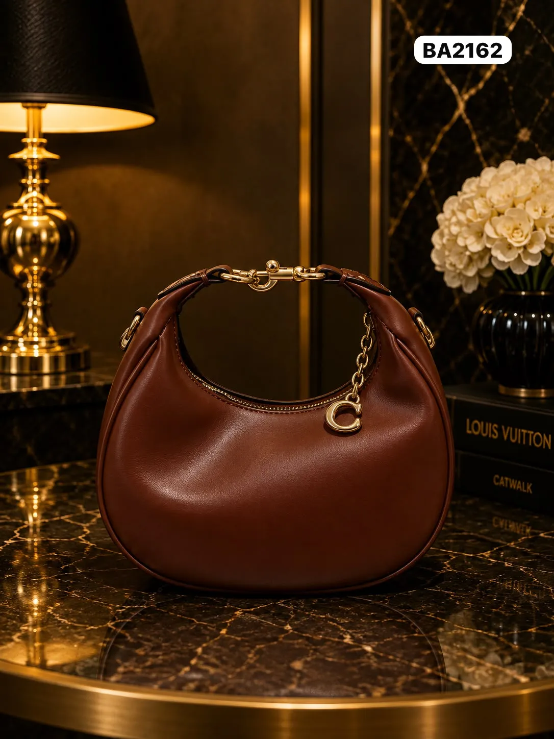 Crescent Hobo in Brown
