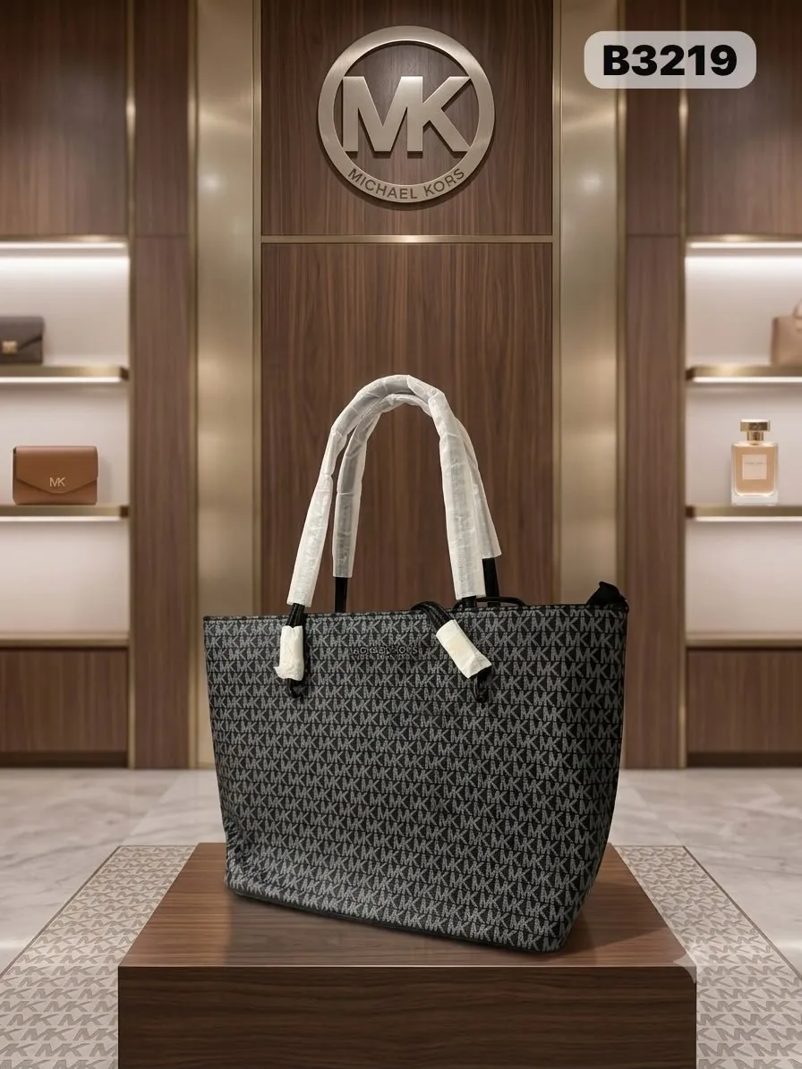 Monogram Tote in Black
