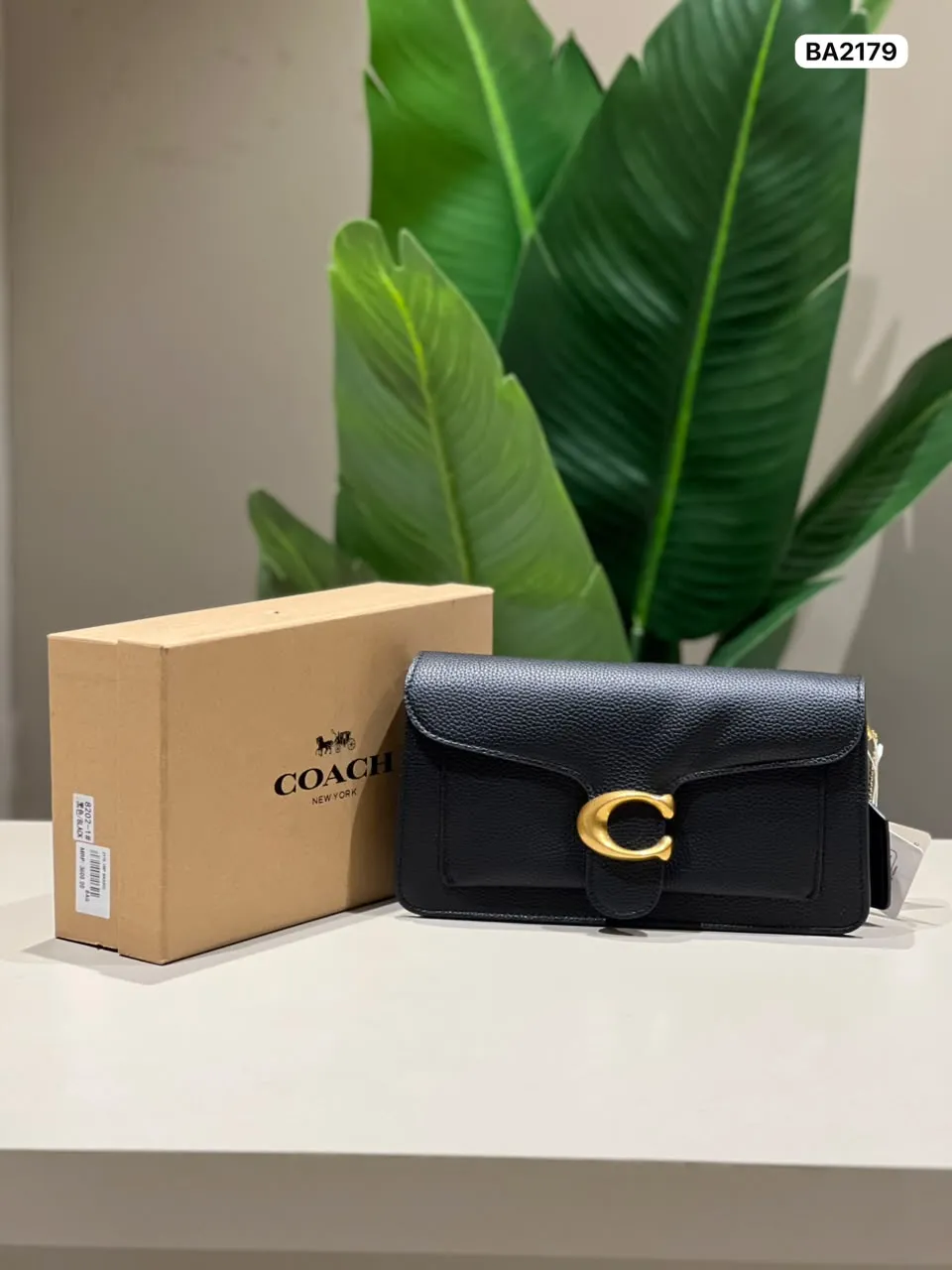 Buckle Flap Bag in Black (BA2179)