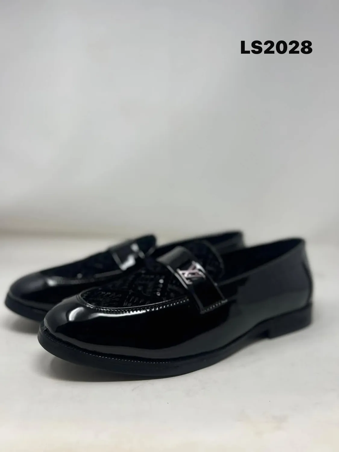 Embellished Loafer in Black Patent (LS2028)