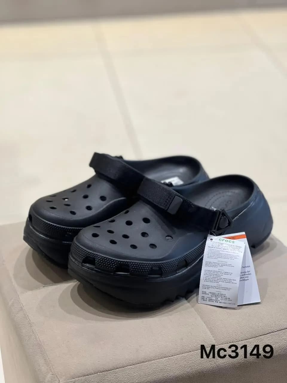 Platform Clog in Black