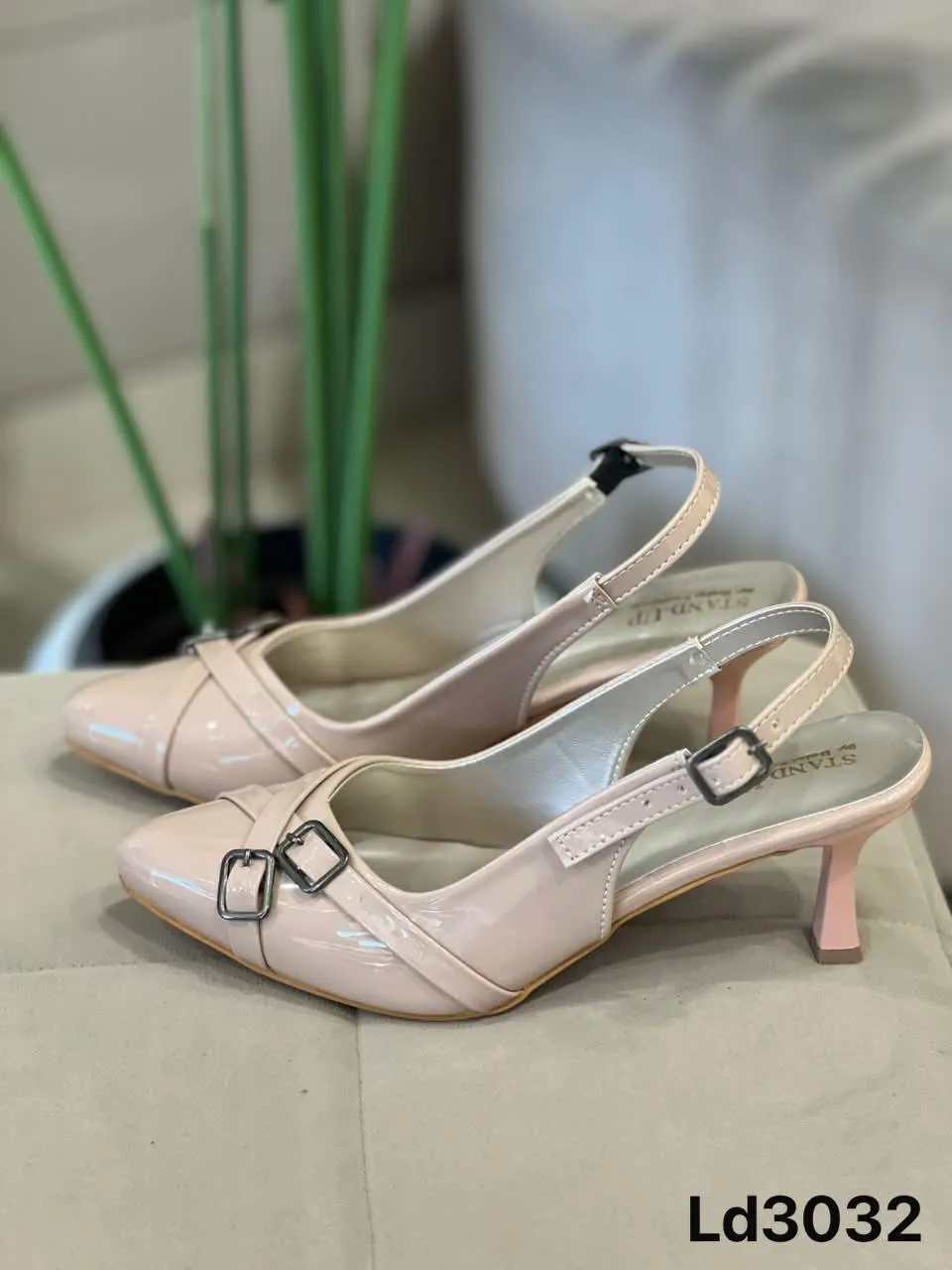 Buckle Slingback in Blush