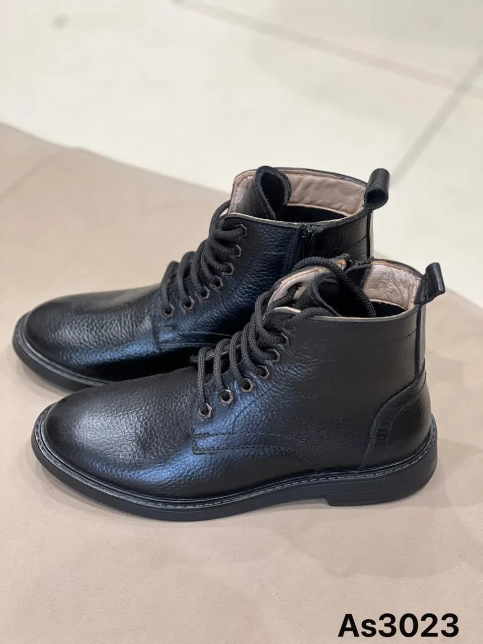 Lace-Up Boot in Black (AS3023)