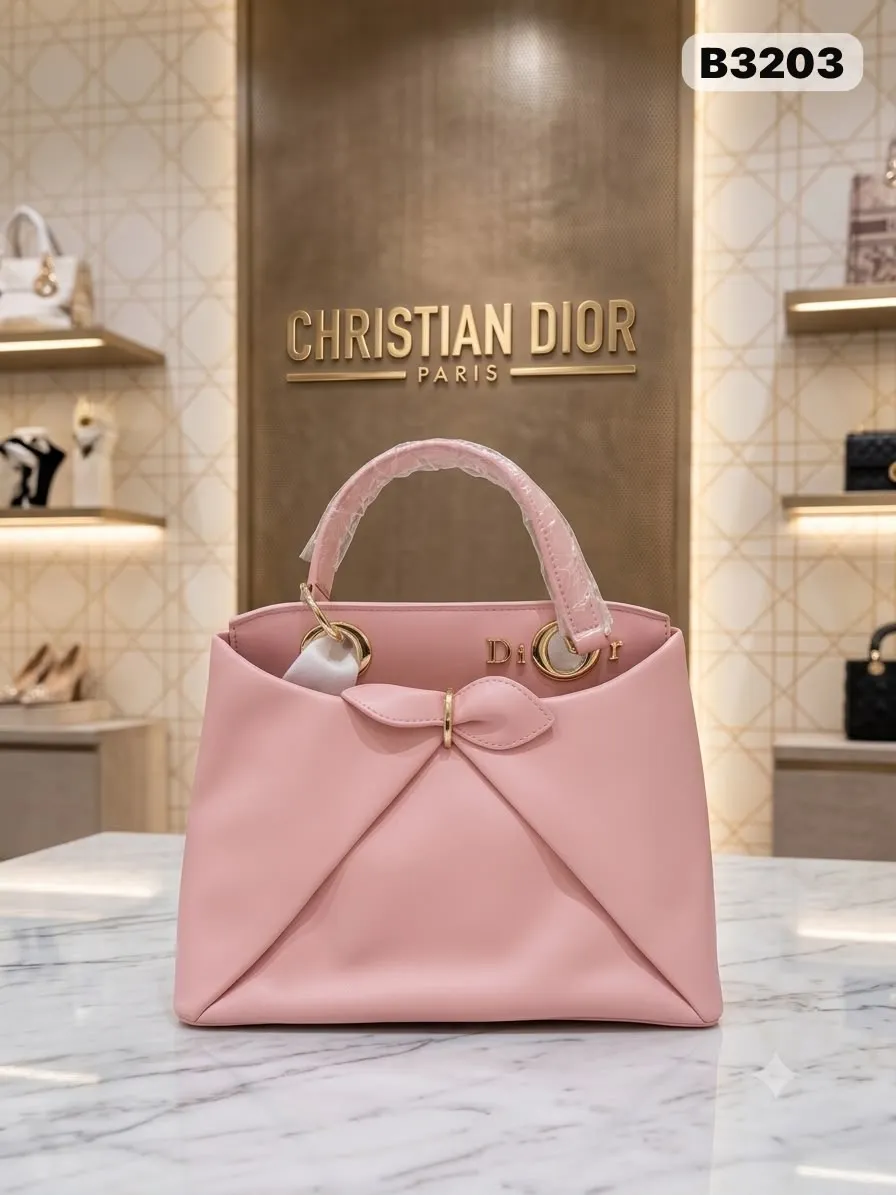 Bow Top-Handle Bag in Pink