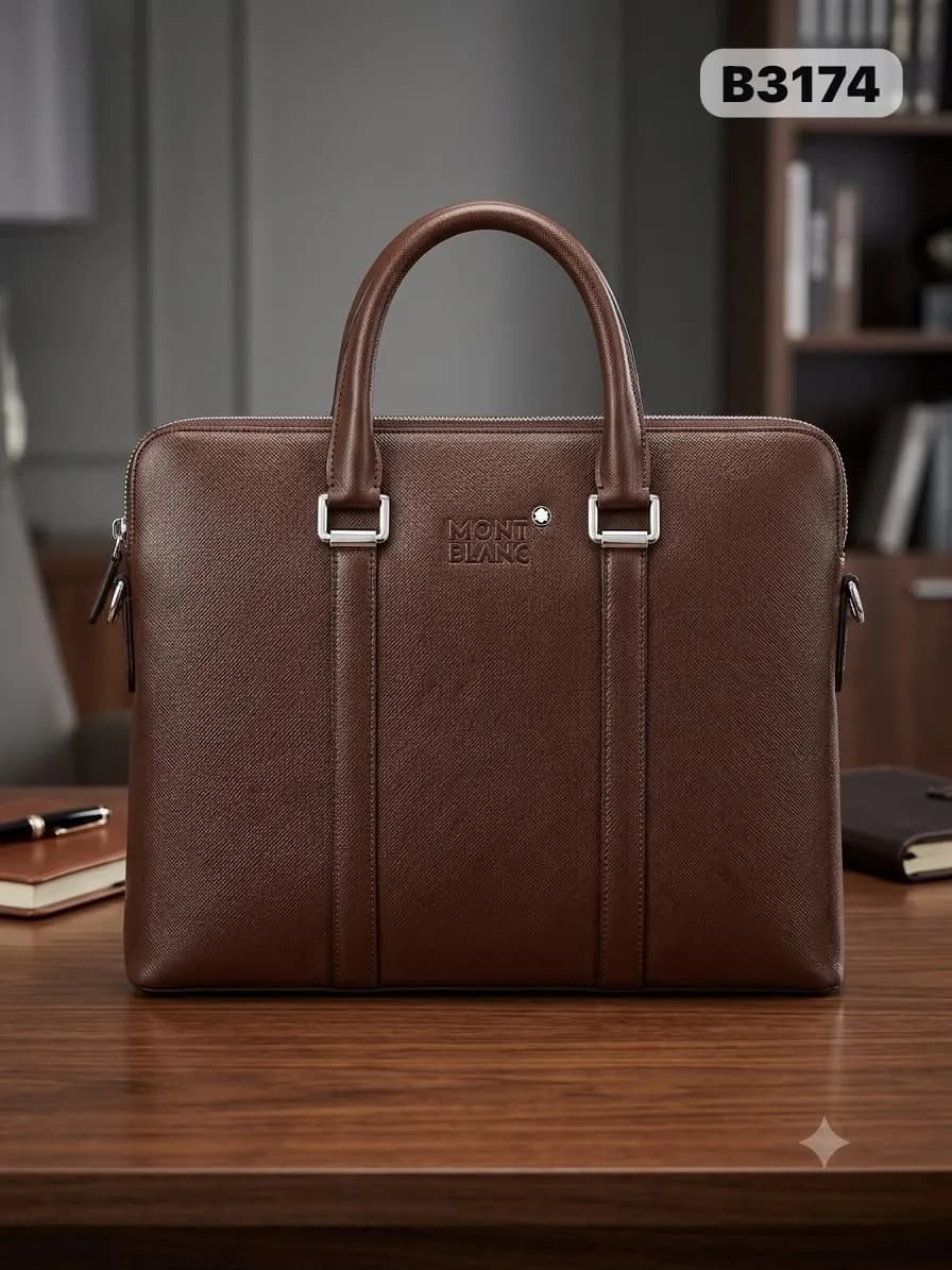 Office Briefcase in Brown
