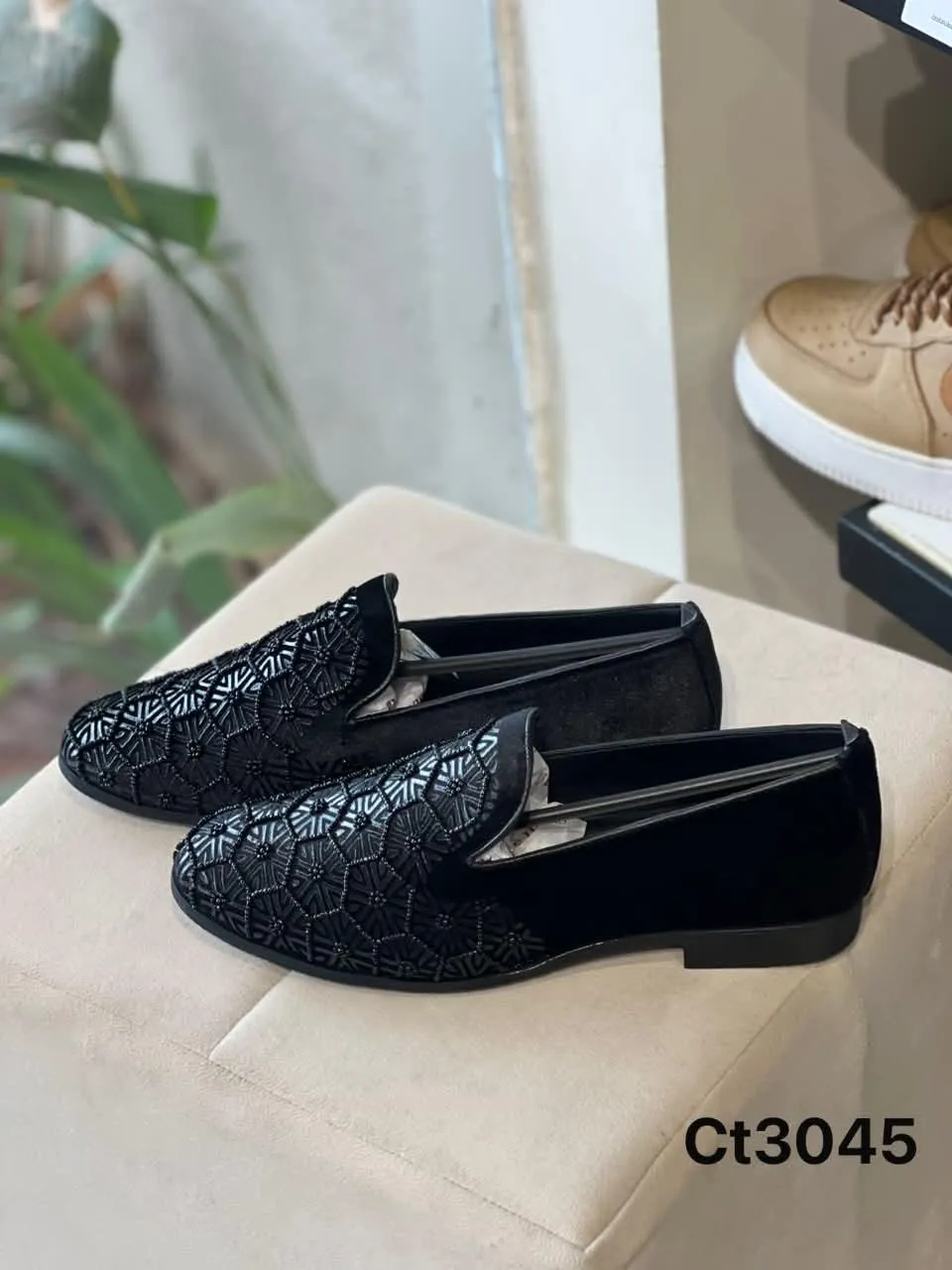 Embellished Slip-On in Black (CT3045)