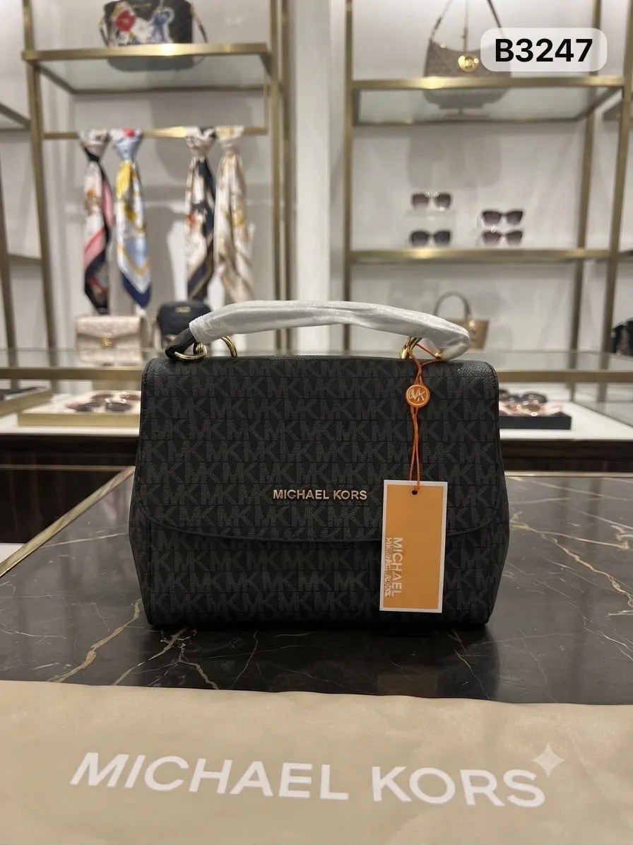 Monogram Crossbody in Black