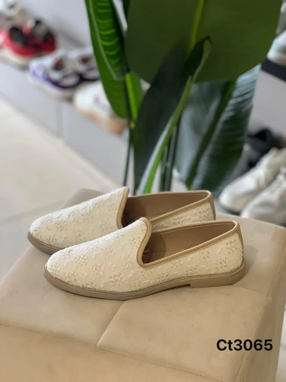 Textured Slip-On in Cream