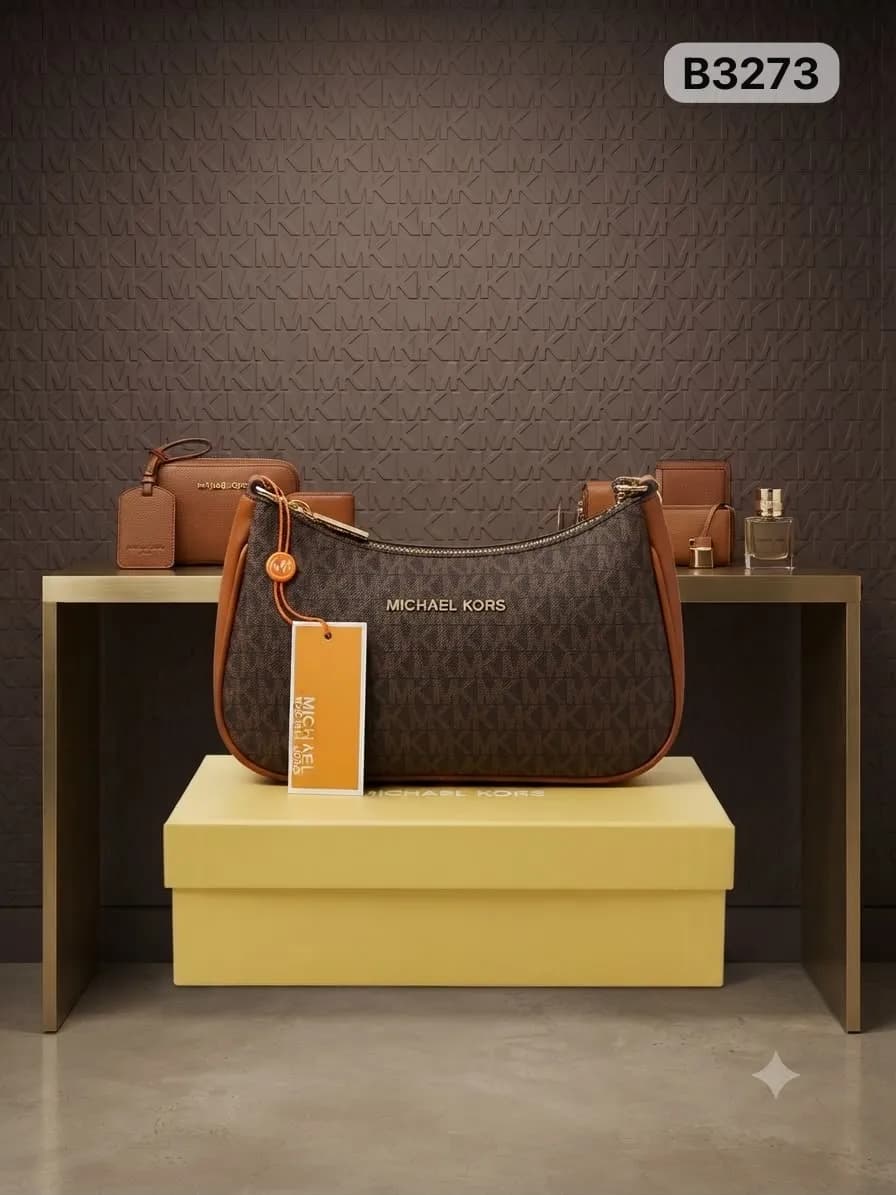 Monogram Shoulder Bag in Brown
