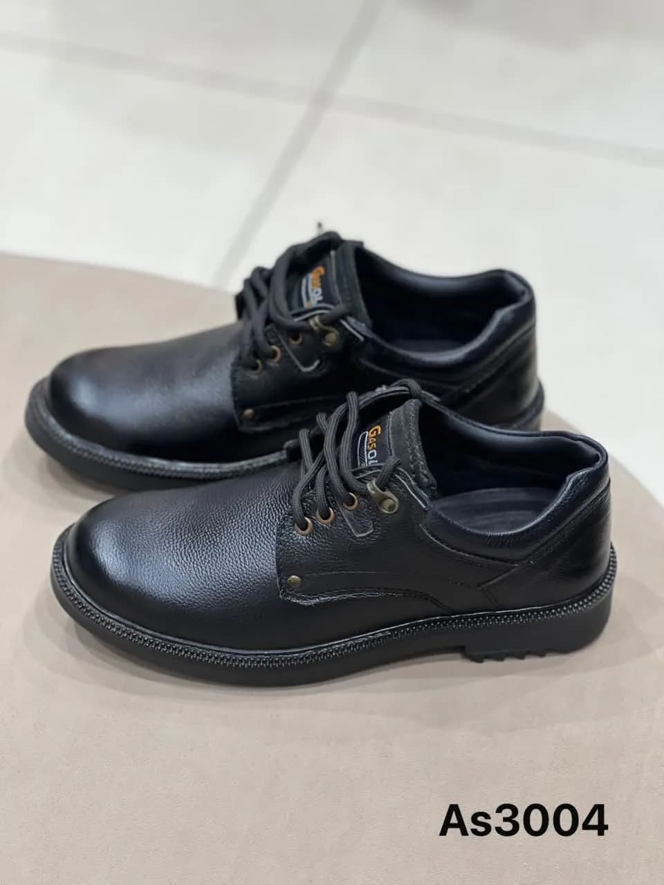 Lace-Up Derby Boot in Black