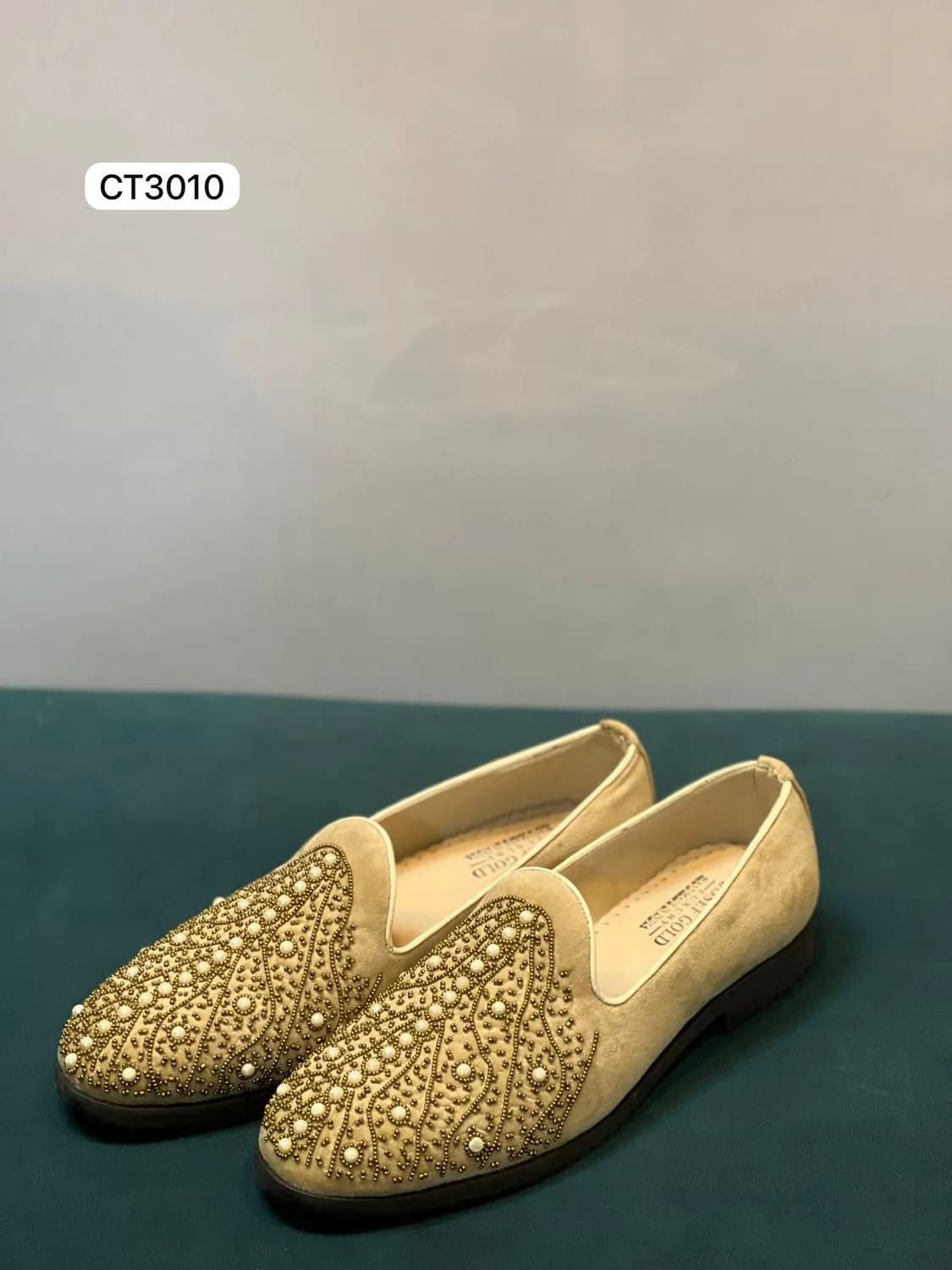 Studded Slip-On in Gold